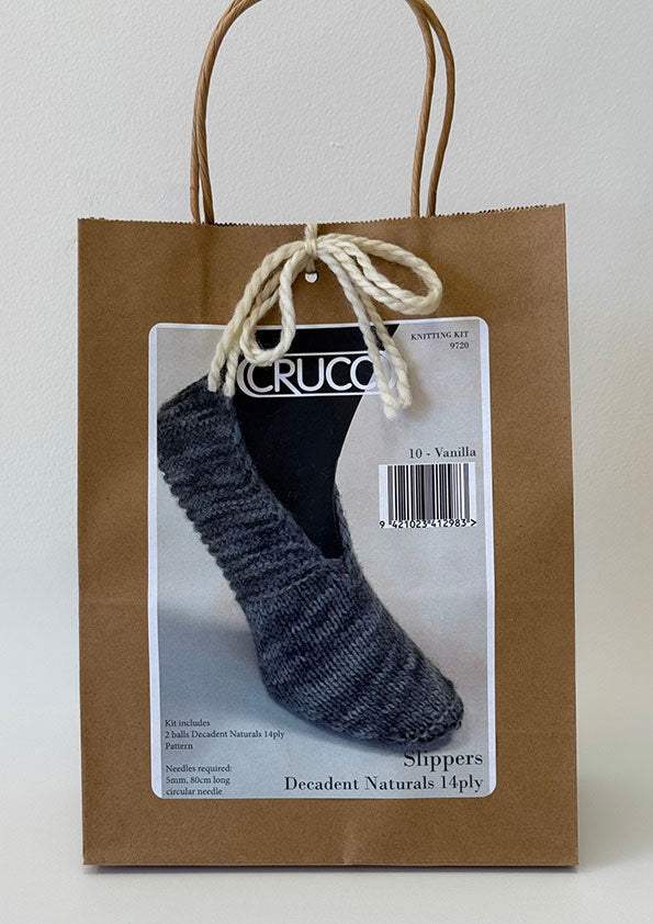 Decadent 14ply Slippers Knitting Kit