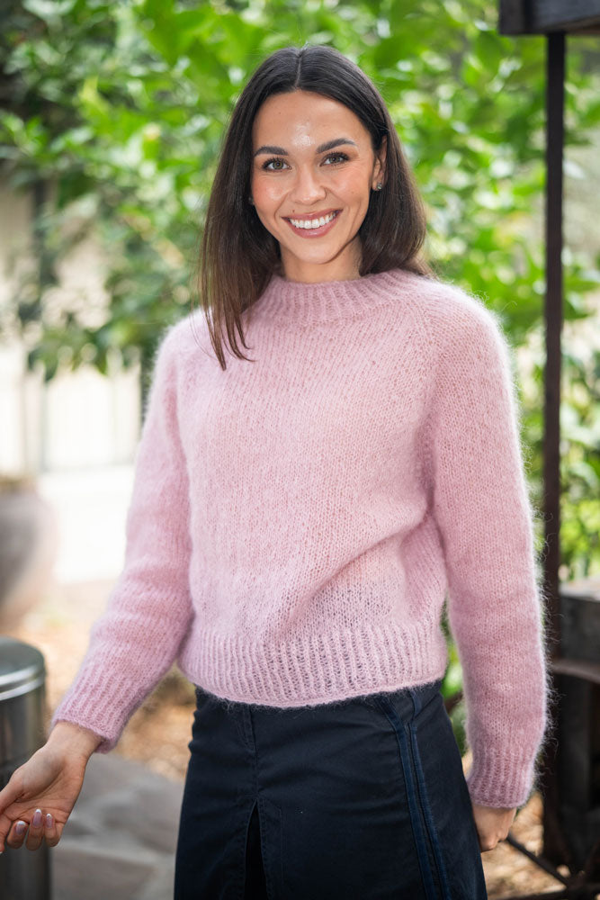 Crucci Knitting Pattern 2401 Simple Top Down Sweater