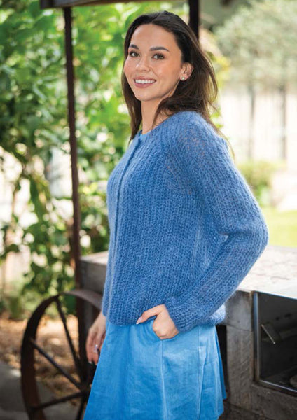 Crucci Knitting Pattern 2413 Fishermans Rib Cardigan | Crucci Magic