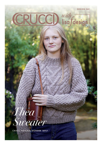 Crucci + lisaF Knitting Pattern 261 Thea Sweater | Crucci Magic