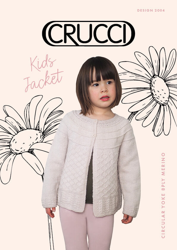 Crucci Knitting Pattern 2004 Kids Jacket