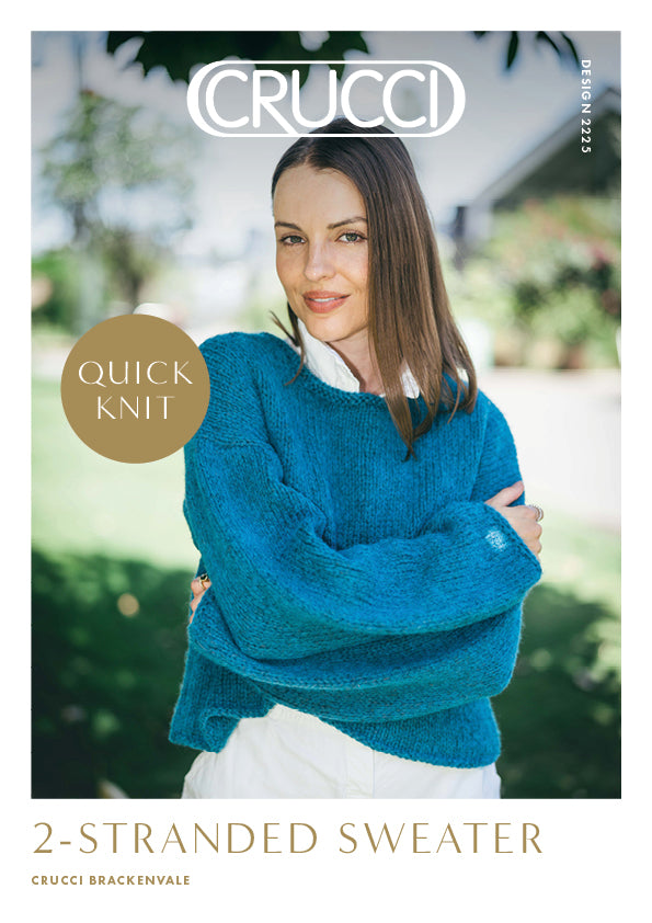 Crucci Knitting Pattern 2225 2-Stranded Sweater