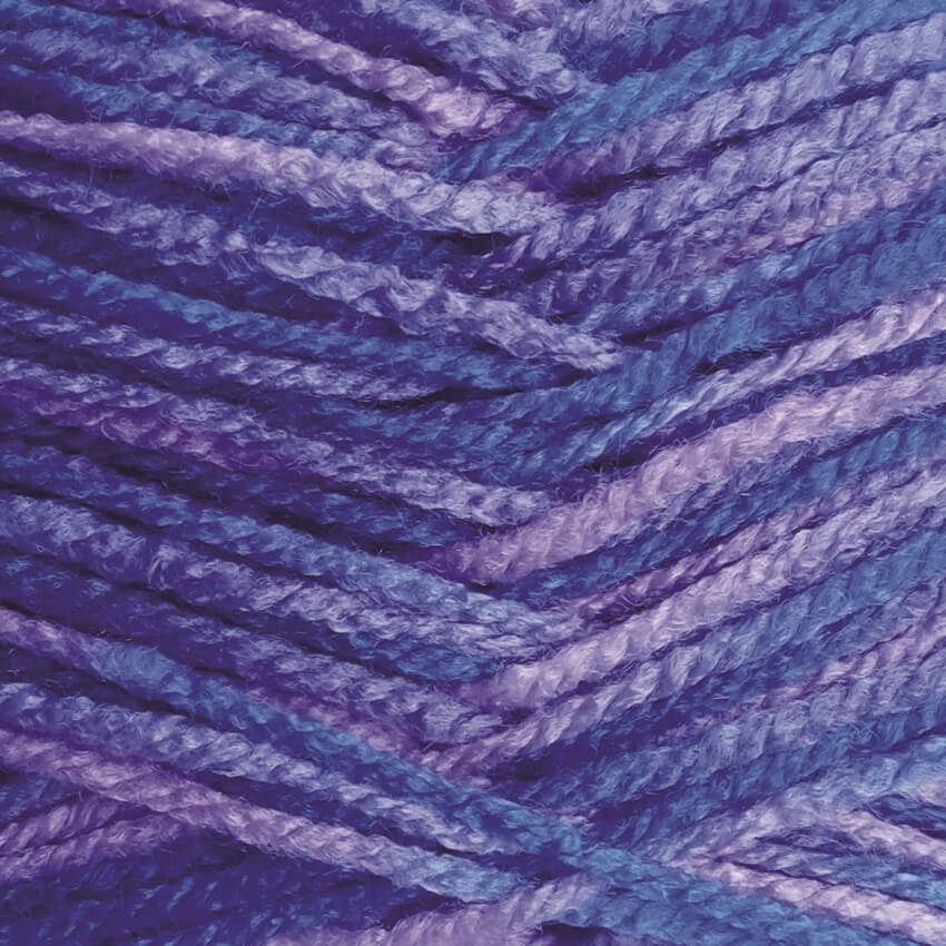 Olympus 8ply Yarn Shade 20 Purple Print