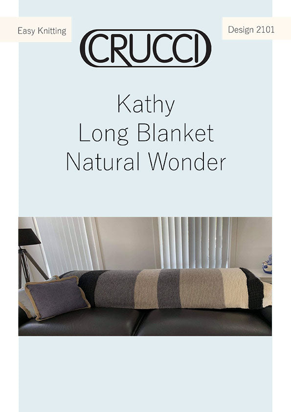 Crucci Knitting Pattern 2101 Kathy Wool Blanket