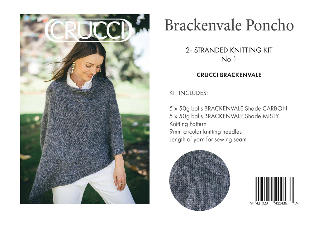Brackenvale 2-Strand Poncho Knitting Kit