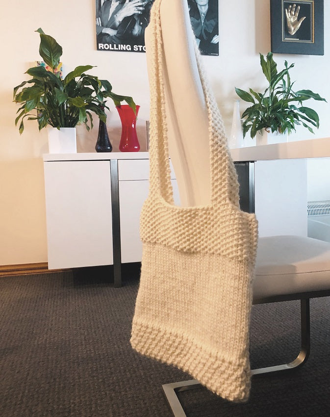 Knitted shopping bag pattern