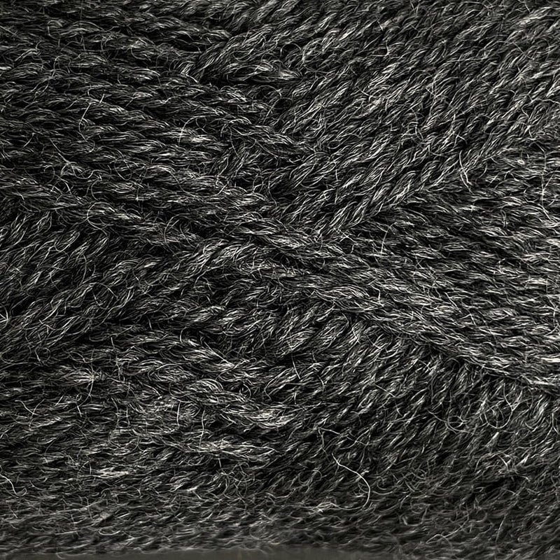 Woolly Red Hut Naturals 8ply Wool 104 Charcoal