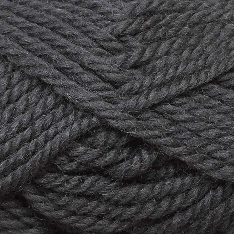 Woolly 12ply Pure Wool Machine Wash Wool in Shade 10 Charcoal