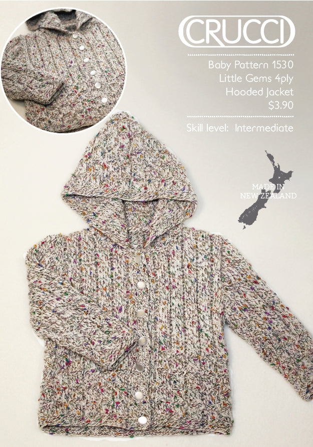 Crucci Pattern 1530 Little Gems Hooded Jacket